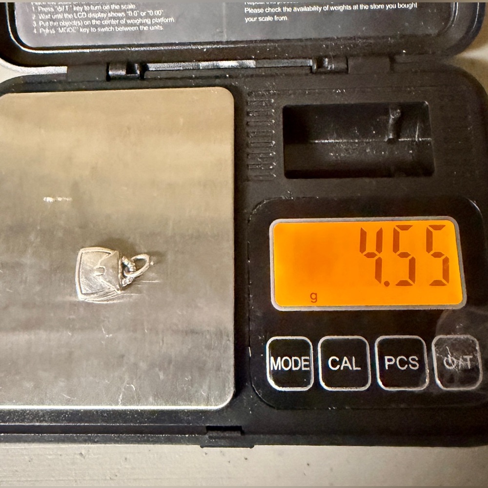 JAMES AVERY Sterling Silver 3-D Handbag Purse Charm Pendant 👛 RETIRED; Un-Cut - Picture 10 of 10